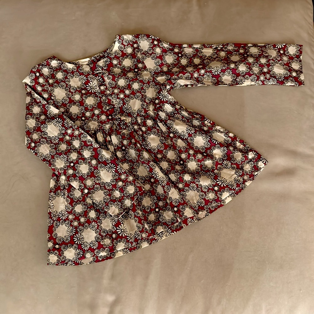 Jacadi Soft Tunic Geometric Floral Pattern